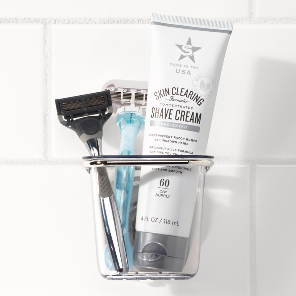 Badrumstillbehörshållare med sugkopp Klar