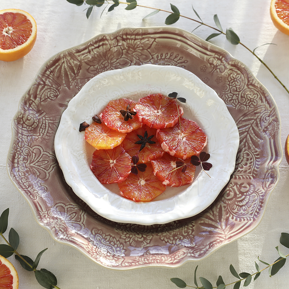 Arabesque Assiett 23 cm White