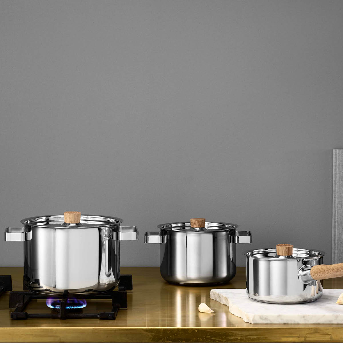 Nordic Kitchen Gryta 4,0L Rostfritt Stål