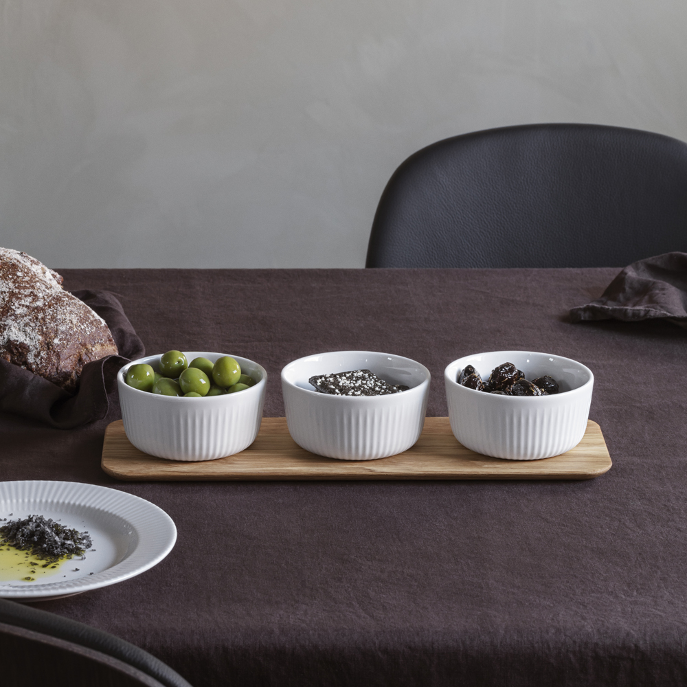 Eva Trio Legio Nova Snackset 3 skålar + Fat Ek Vit