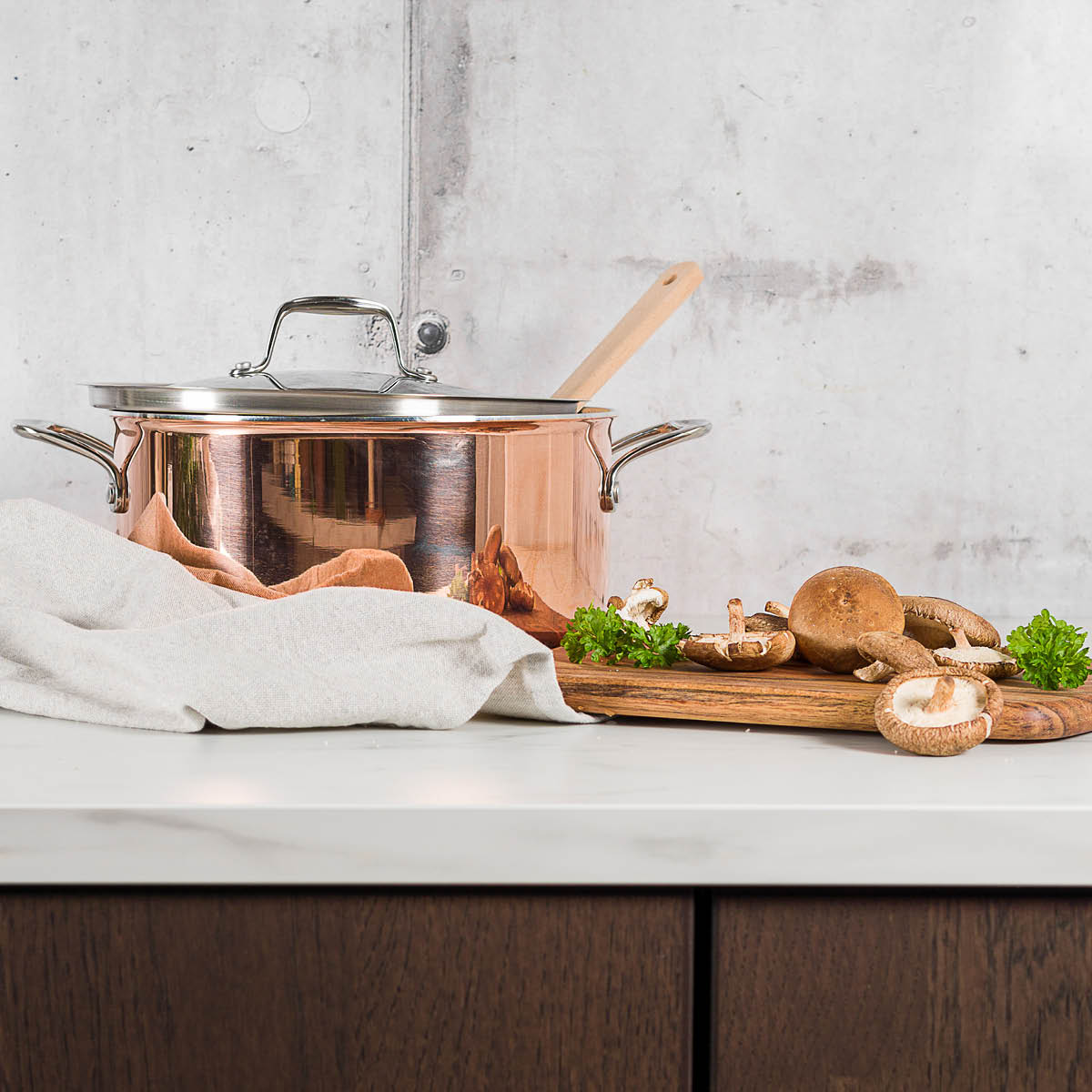 Copper Kastrull 5,4L Koppar