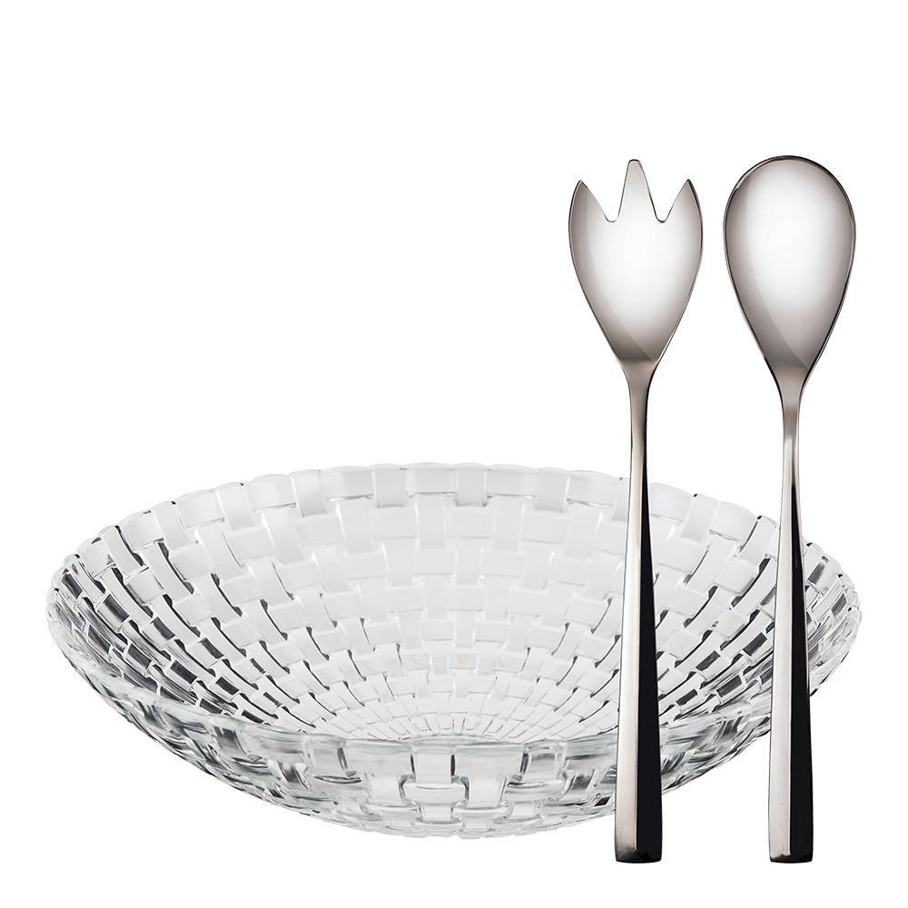 Skål 32 cm/Salladsbestick