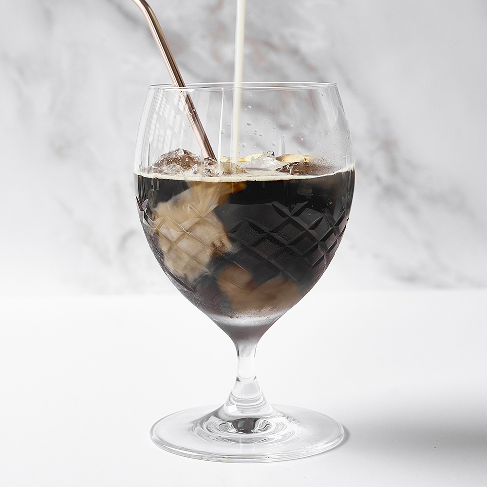 Crispy Eightball Glas på fot 55 cl 2-pack Klar