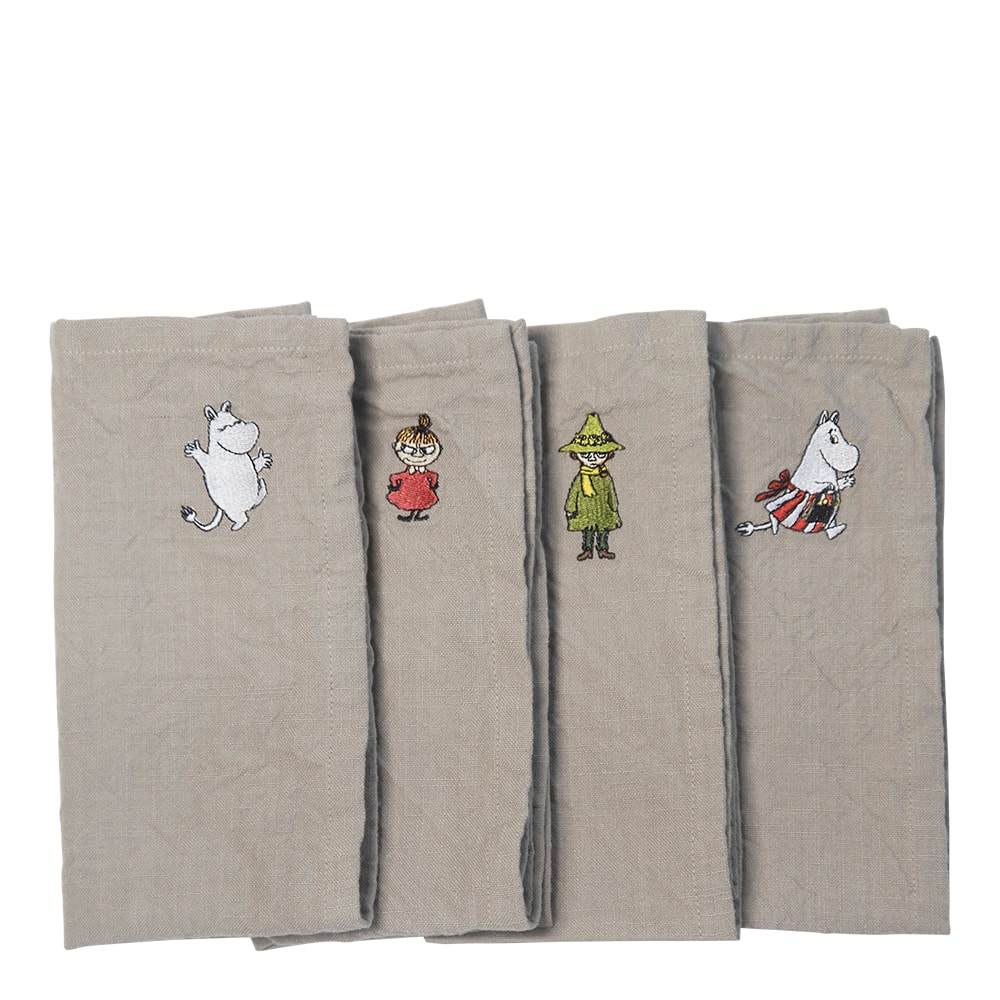 Mumin Servett 45x45 cm 4-pack Beige