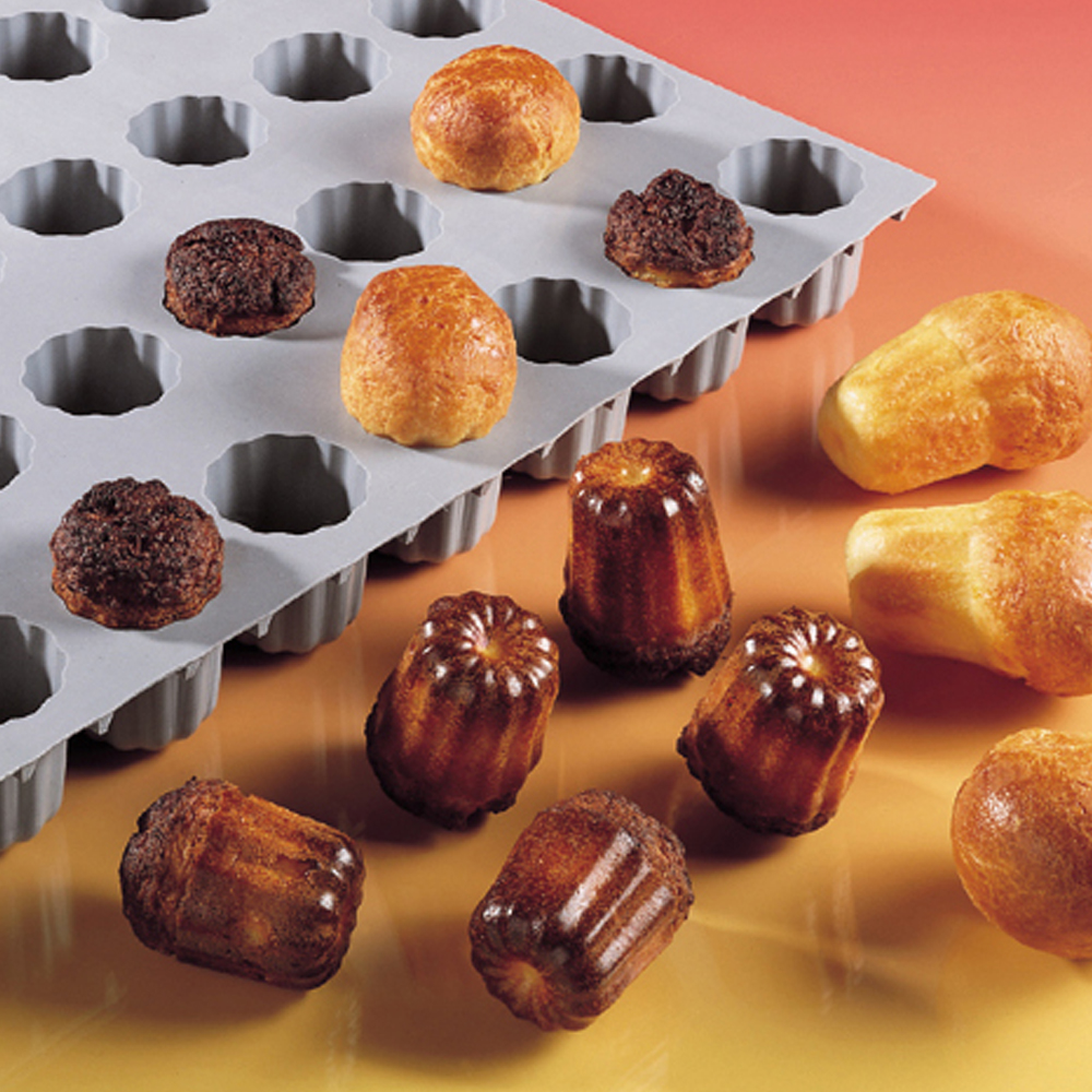 Bakform Elastomoule för 28 Canelé Bordelais