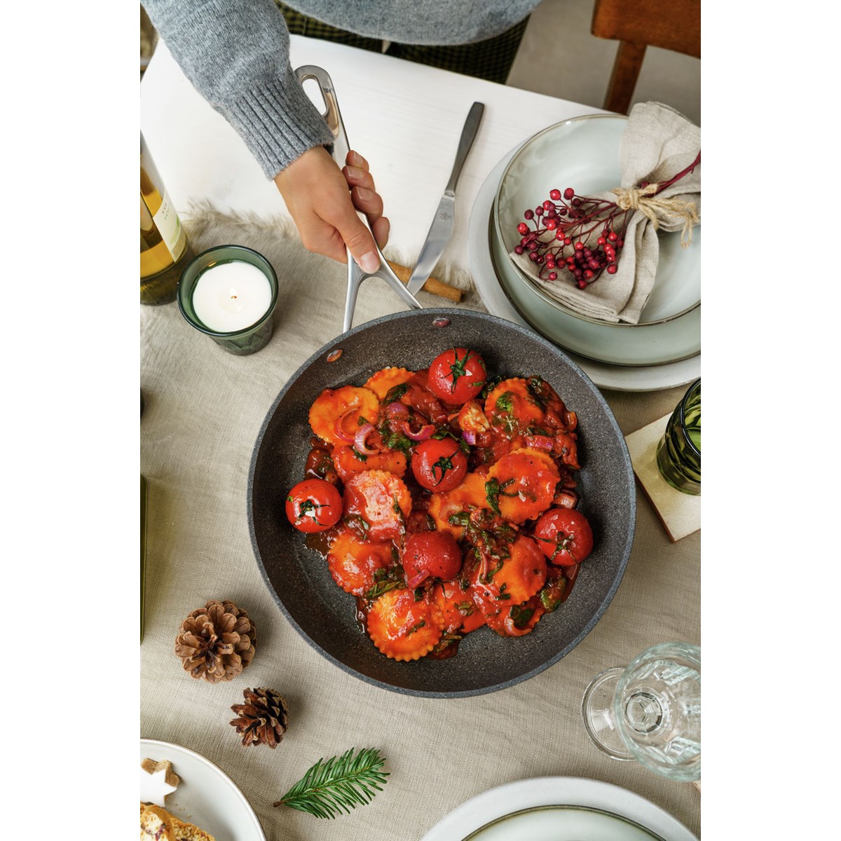 Salina Ti-X Traktörpanna/Glaslock 28 cm