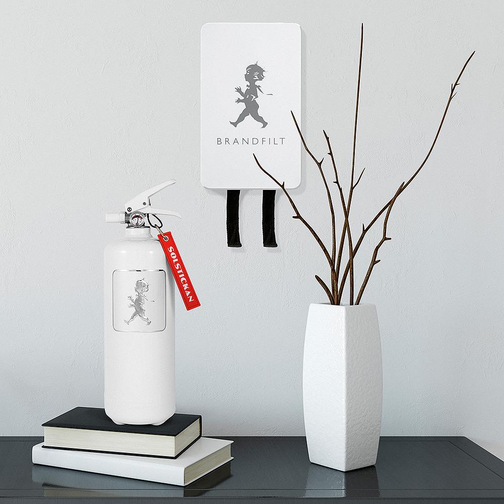 Solstickan Brandfilt 120x120 cm Vit blank