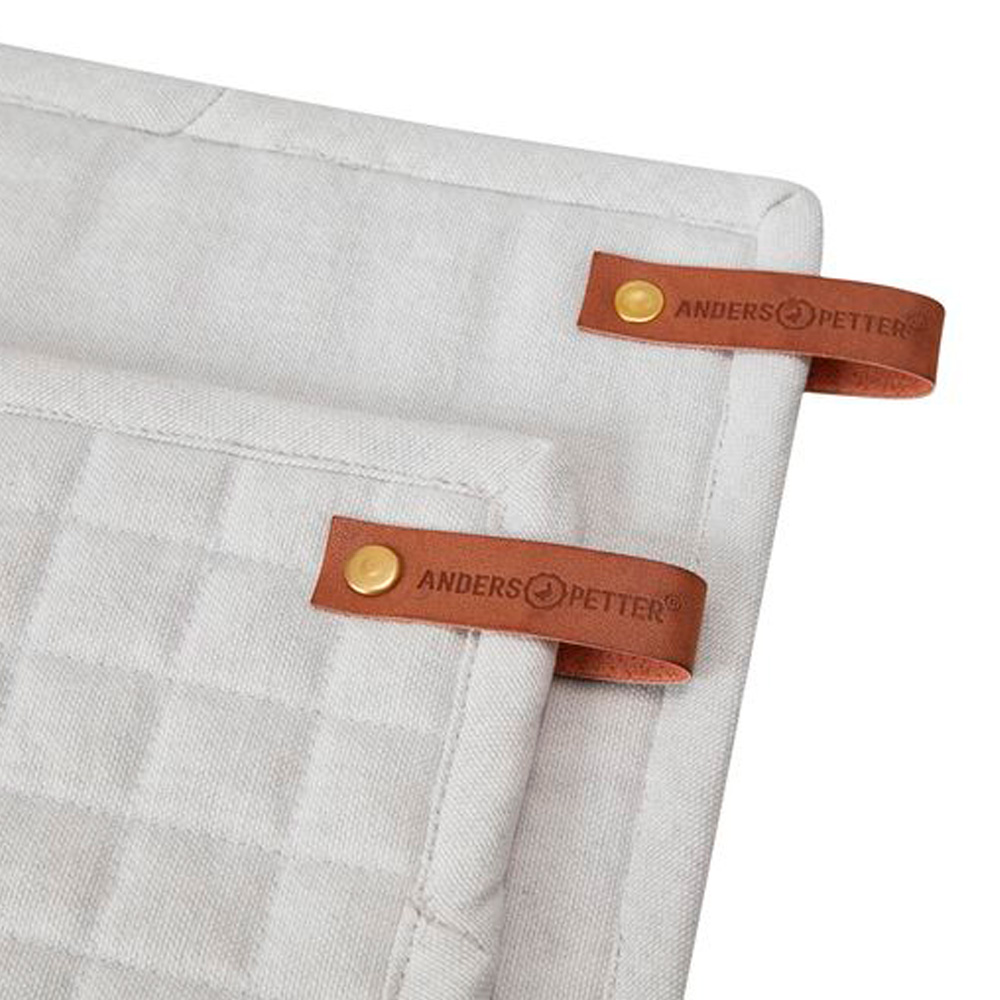 Anders Petter Grytlapp i bomull 20x20 cm 2-pack Sand