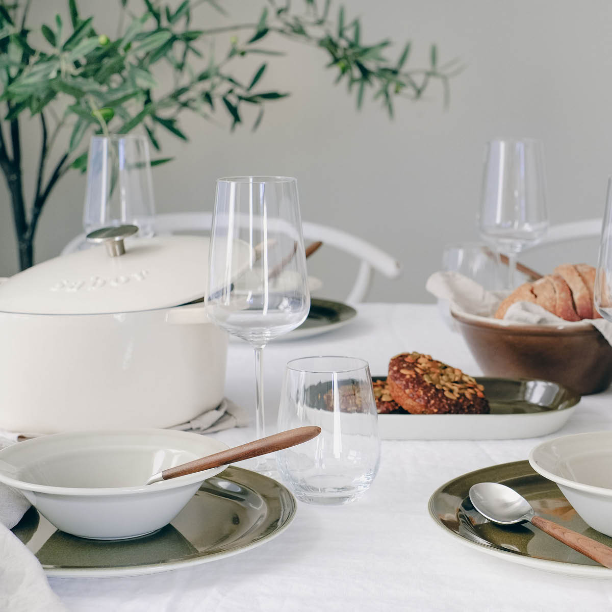 Sabor Gjutjärnsgryta 6,7 L Vit