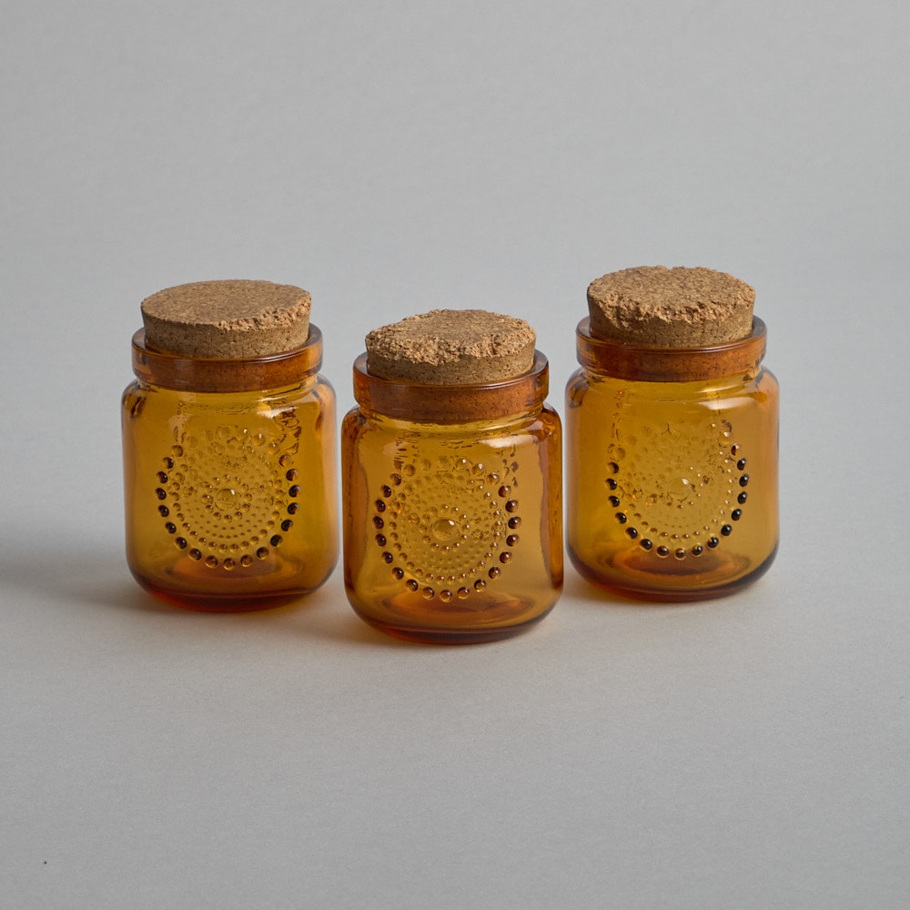 SÅLD "Grapponia" Små Burkar 3 st