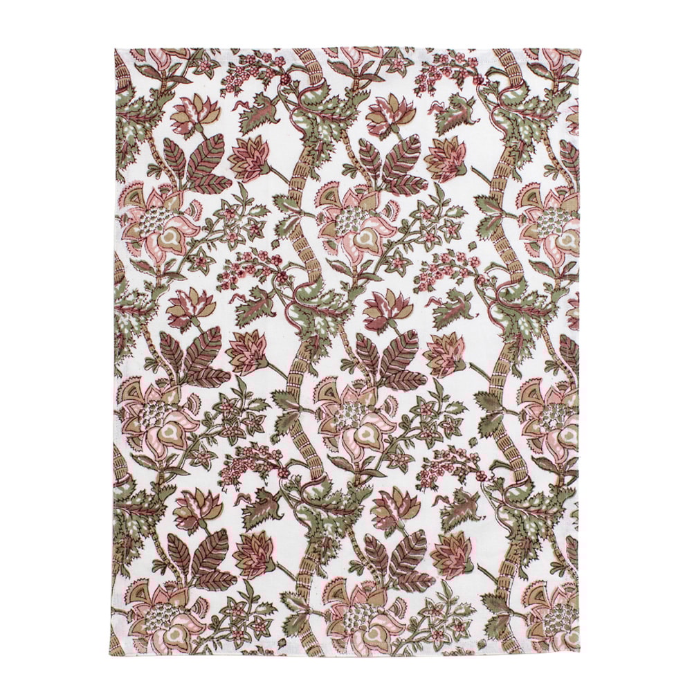 Floral Kökshandduk 2-pack 50x70 cm Rosa