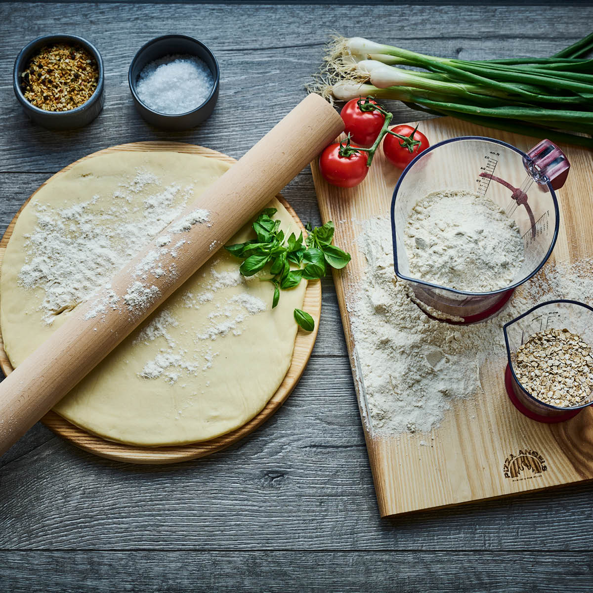 Pizza Angels Kavel 50 cm Trä