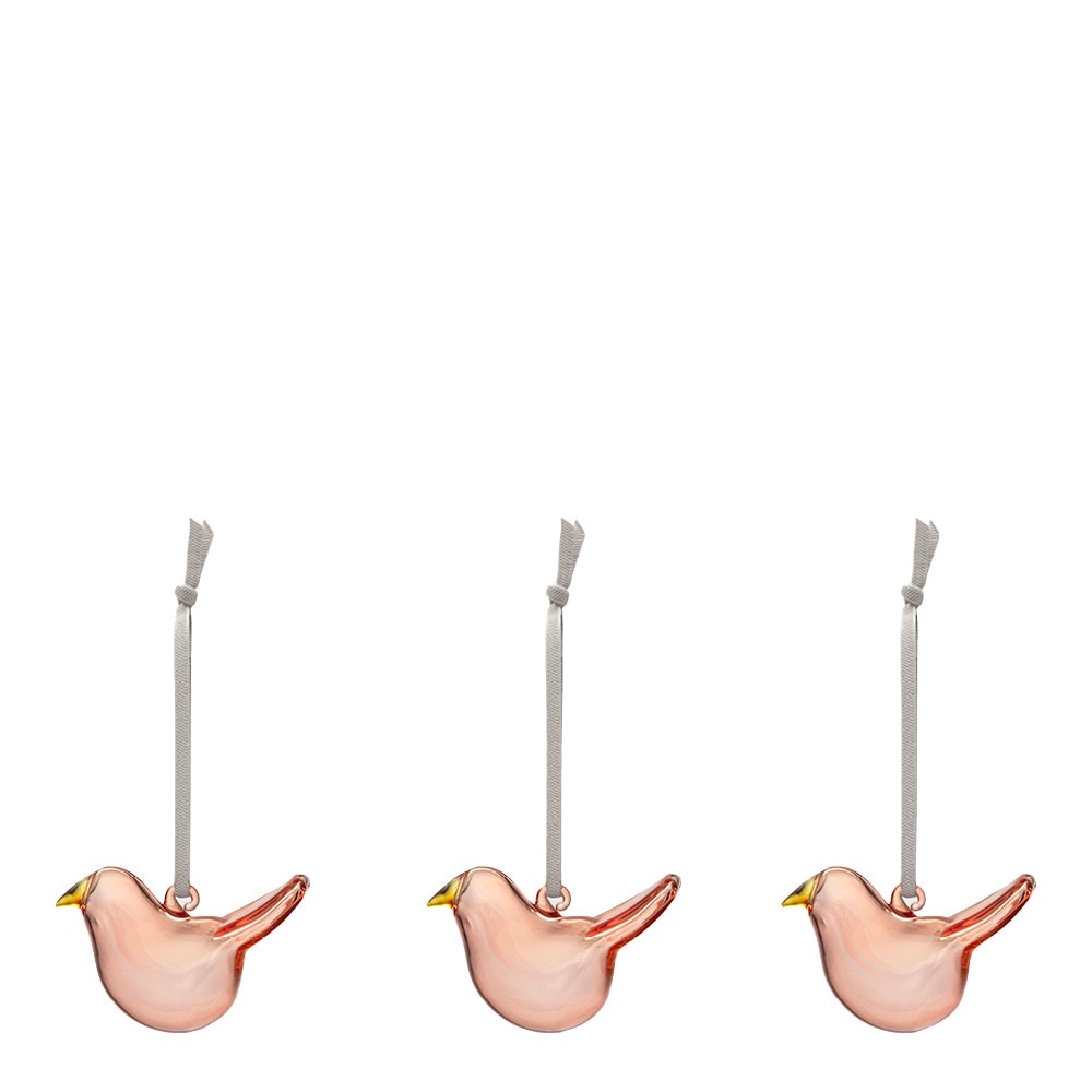 Iittala Minifåglar 3-pack Rosa