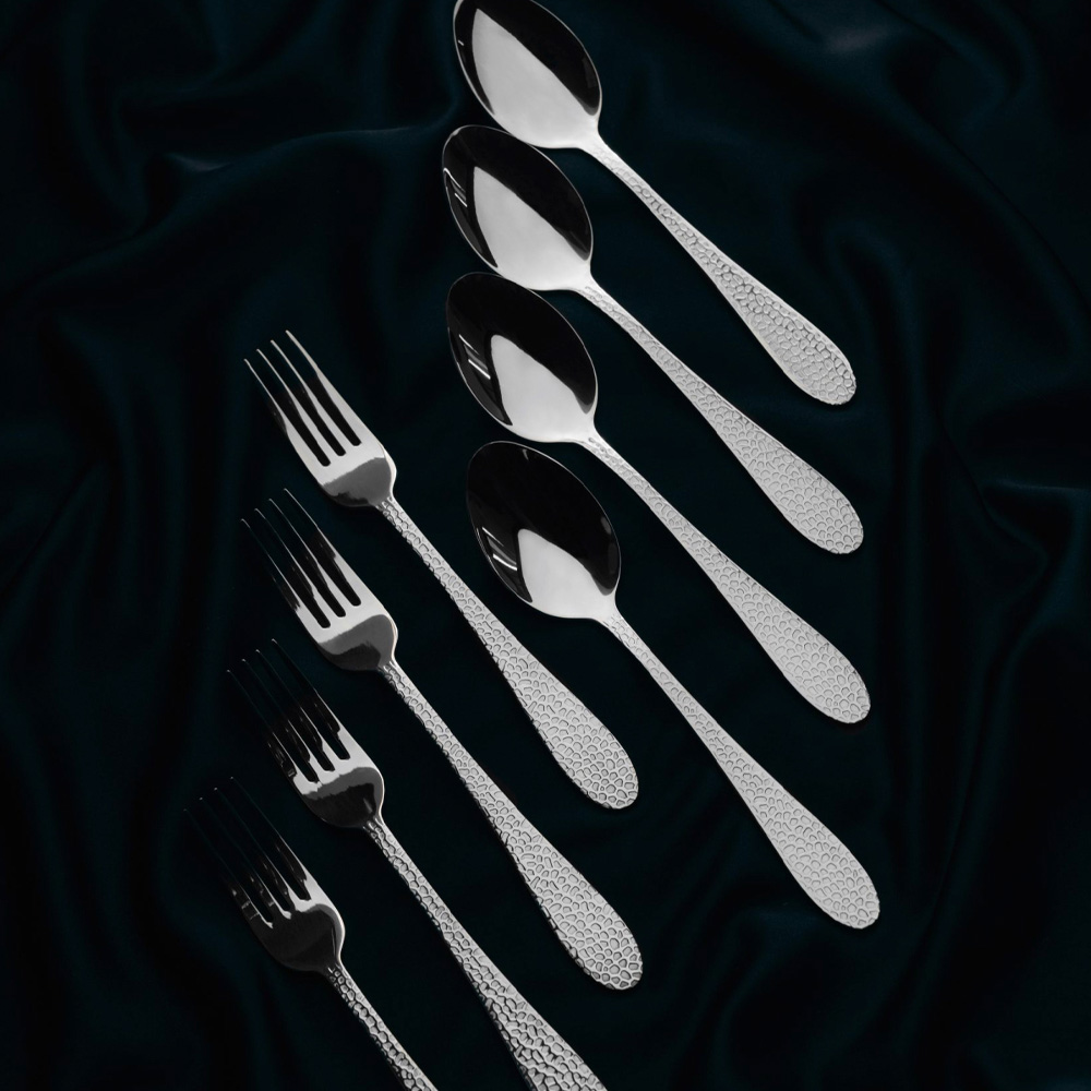 Frost Dessert-/förrättsbestick 8 delar Silver