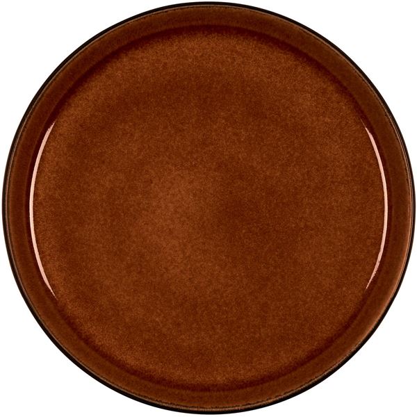 Tallrik Gastro 21 cm Svart/Bärnsten