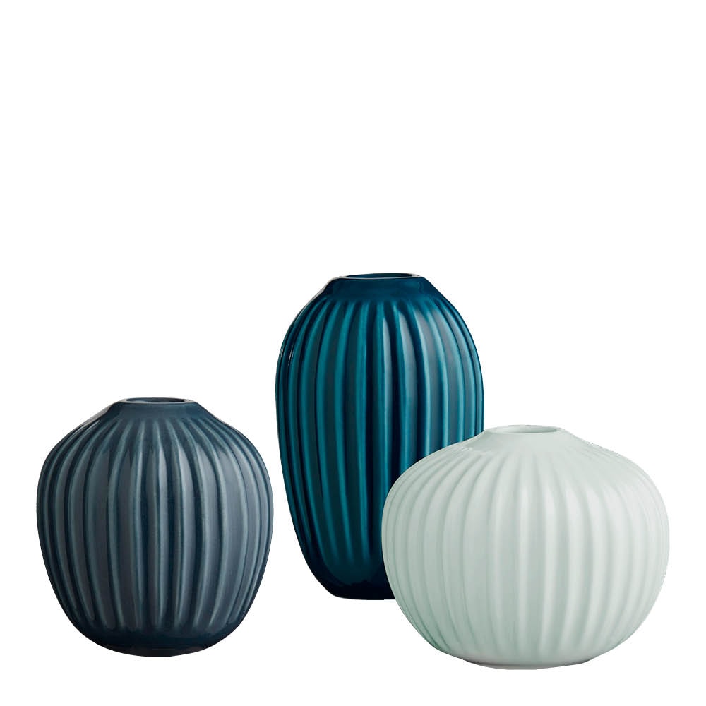 Hammersh?i Vas Miniatyr 8,5 cm 3-Pack Grön