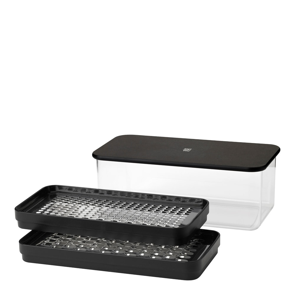 Grate-It Rivjärn med Behållare Svart