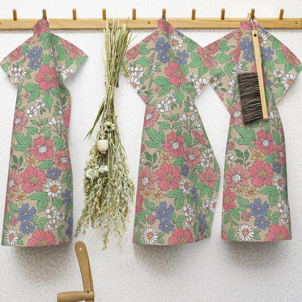 Blomsteräng Handduk 35x50 cm Rosa