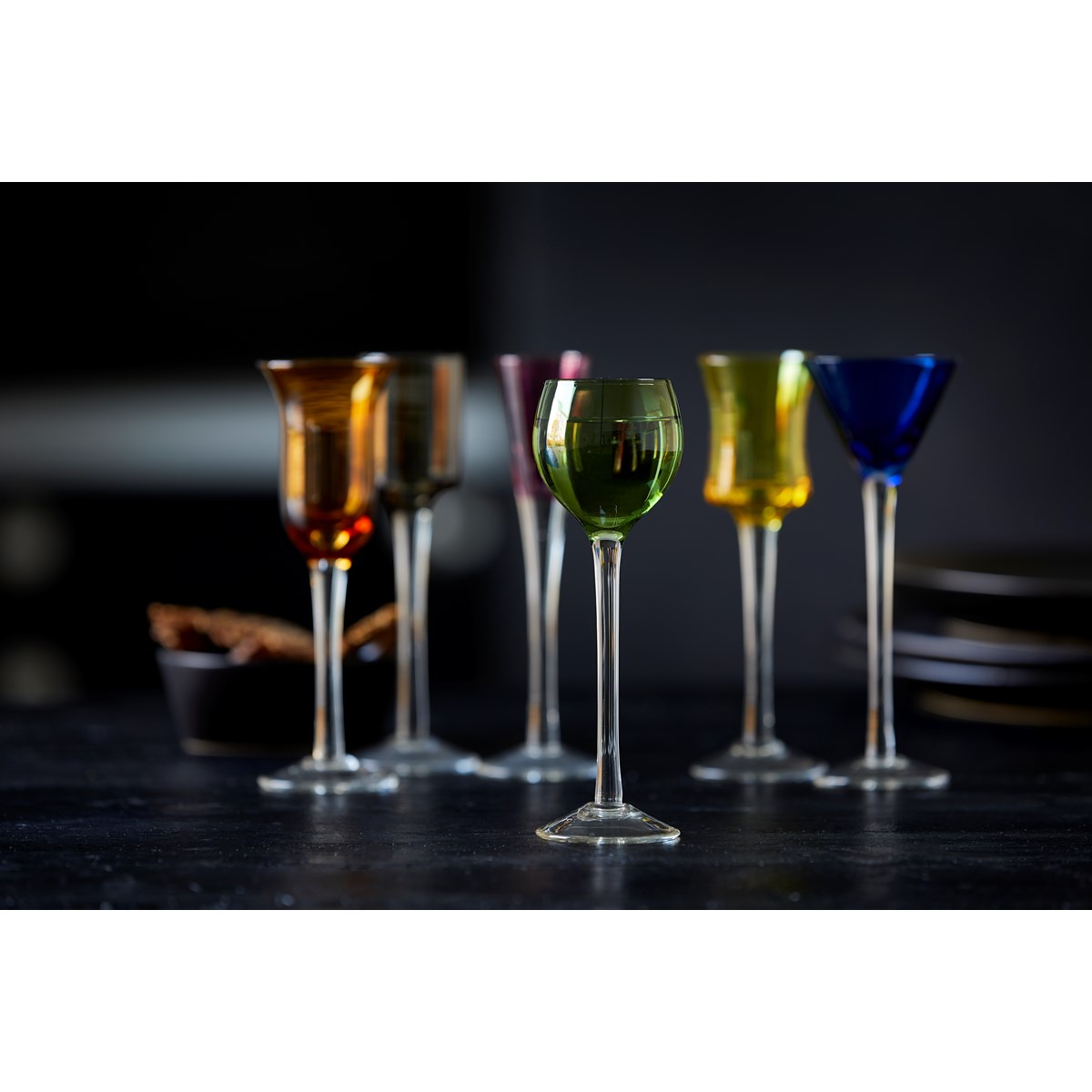 Snapsglas mix 2,5-4 cl 6-pack Flerfärgad