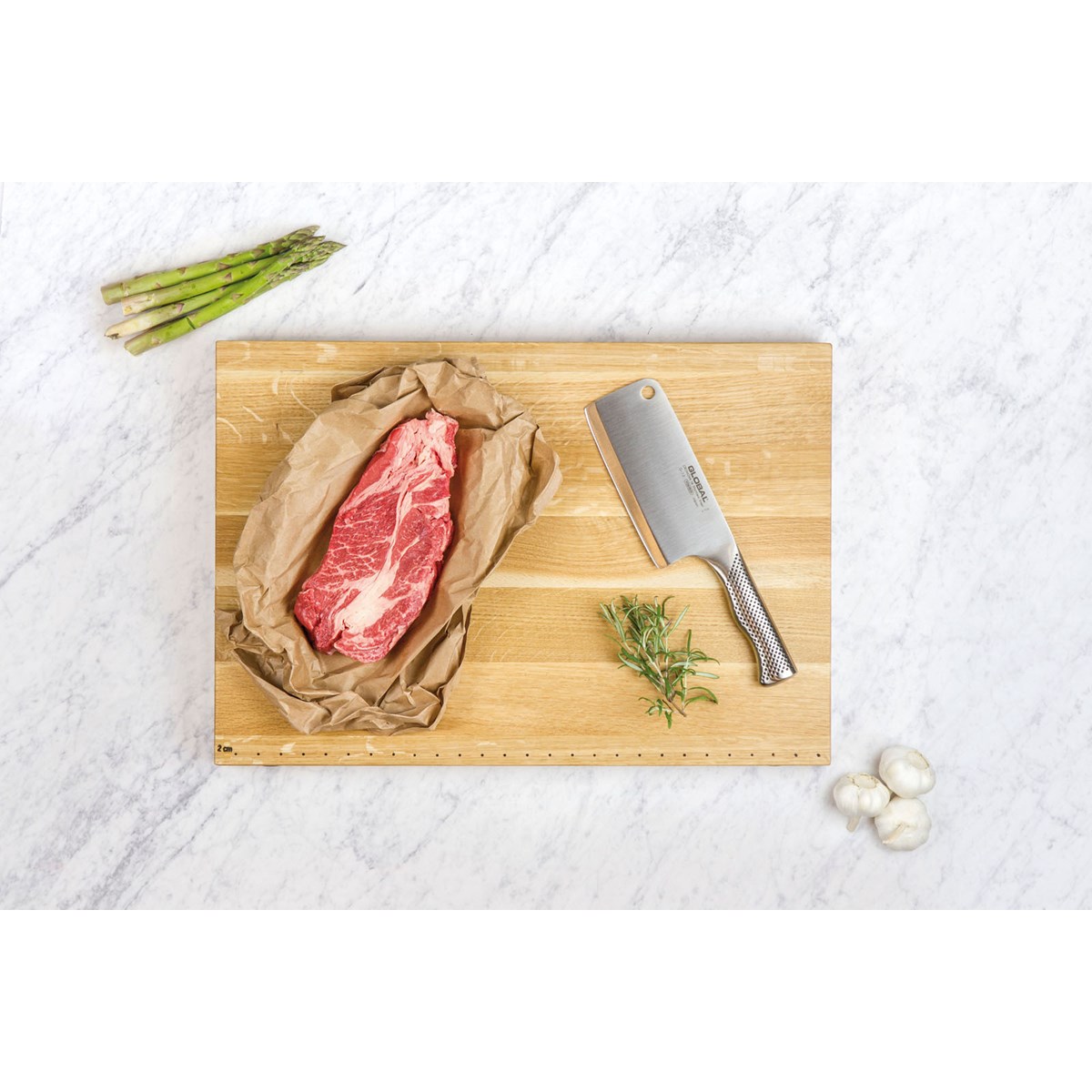 Global G-1006 Skärbräda i ek 45x30 cm