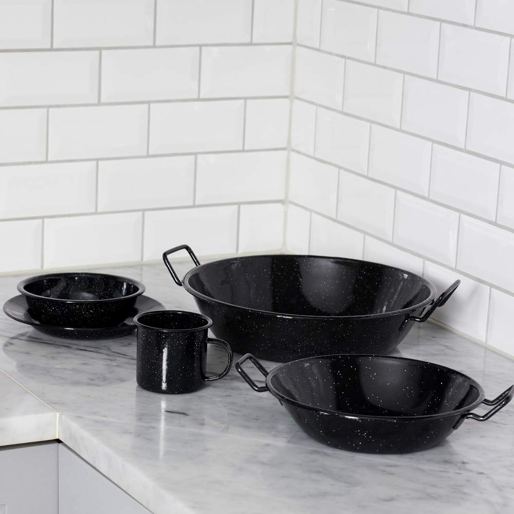 Doris Emaljerad Panna Liten Svart