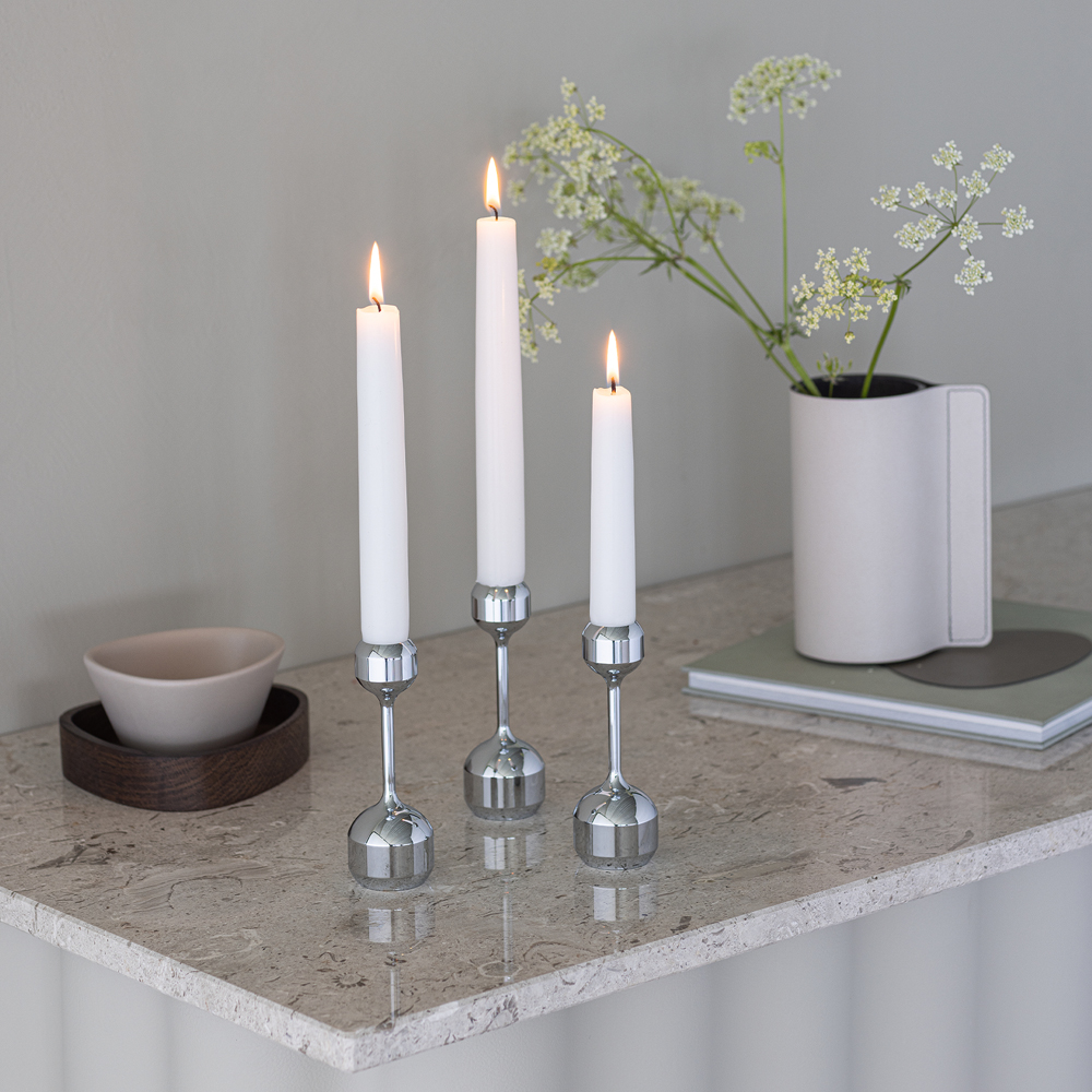 Silhouette Ljusstake 12 cm Krom