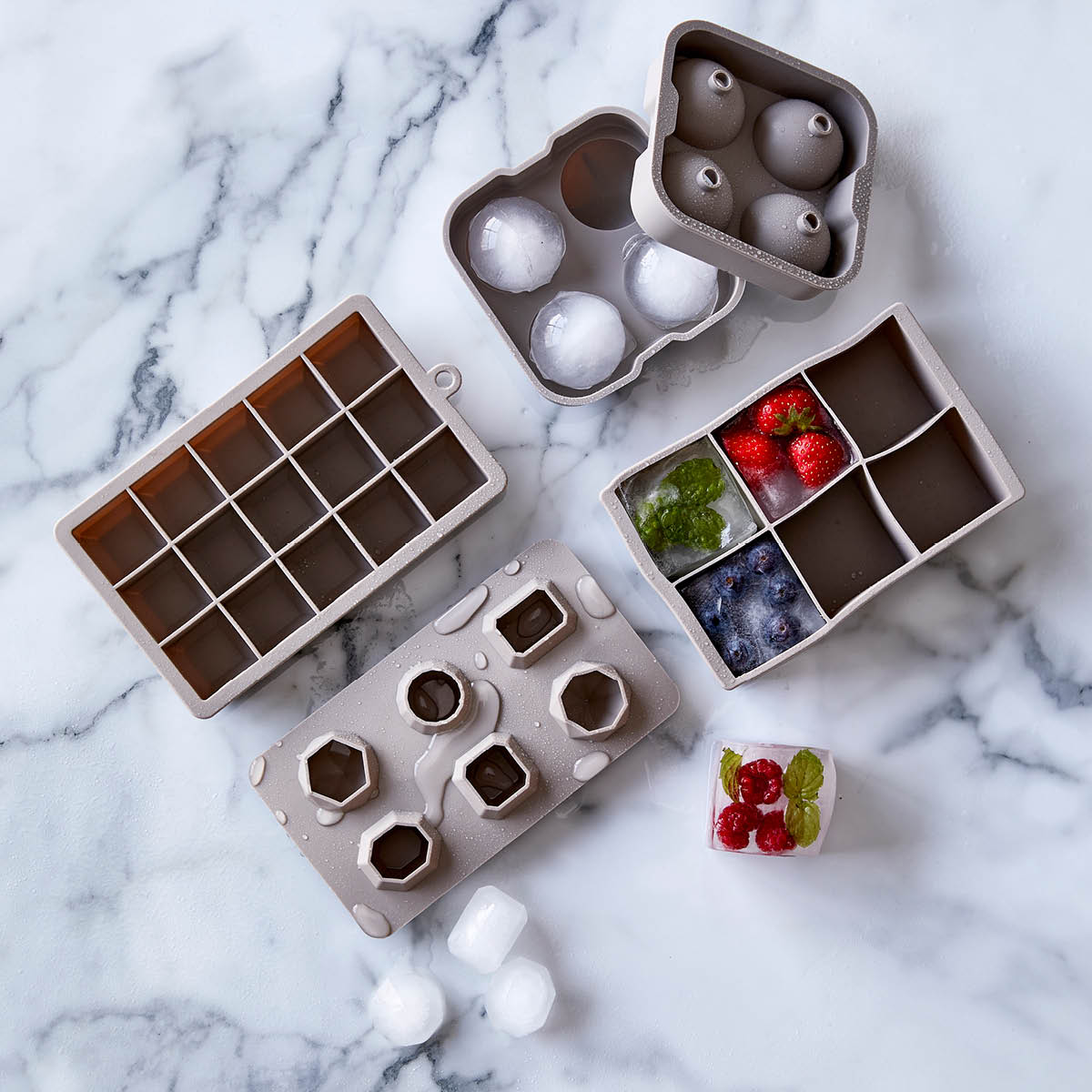 Istärningsbricka Grå