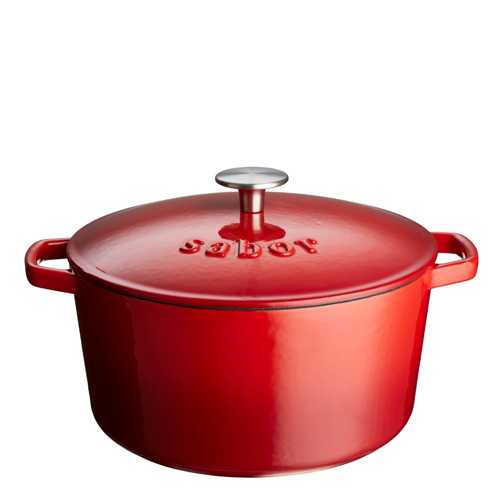 Sabor Gjutjärnsgryta 3 L Röd
