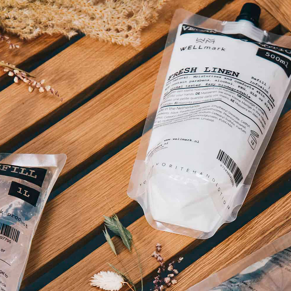 Wellmark Refill Handkräm 0,5 L Vit