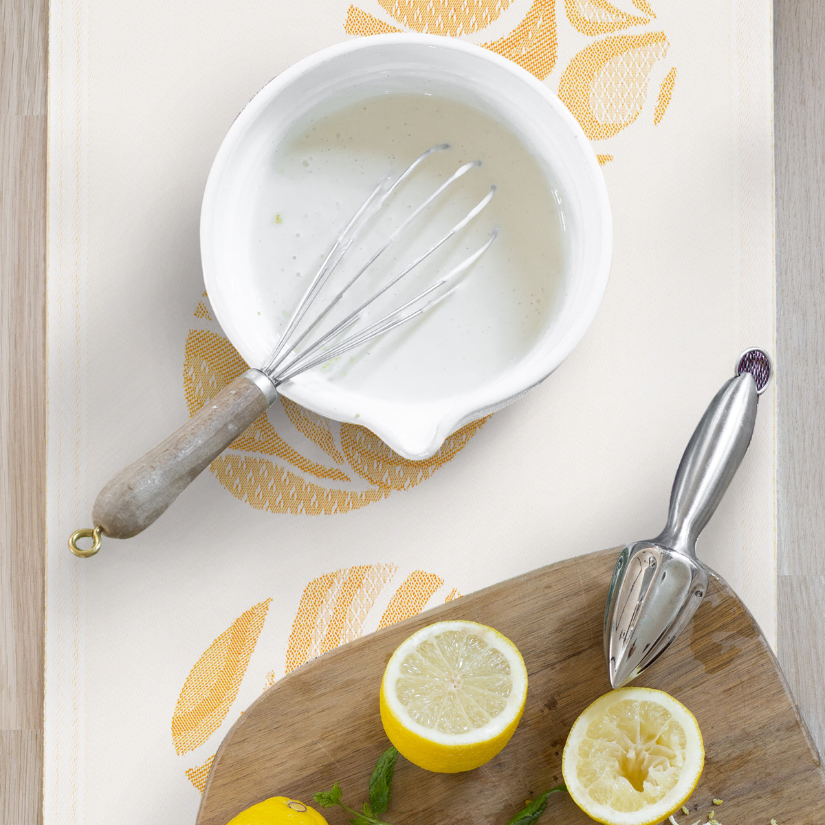 Bordslöpare 35x120 cm Gul