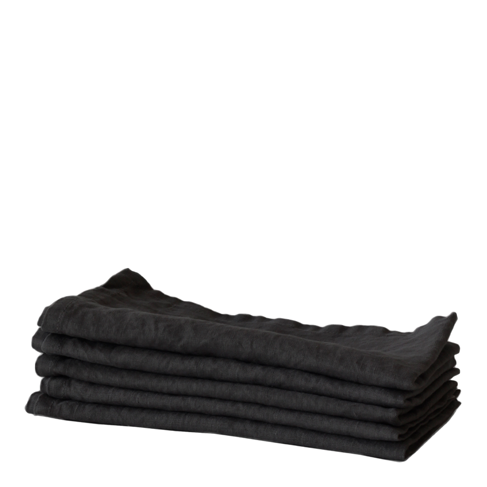 Lin Kökshandduk 50x70 cm Carbon