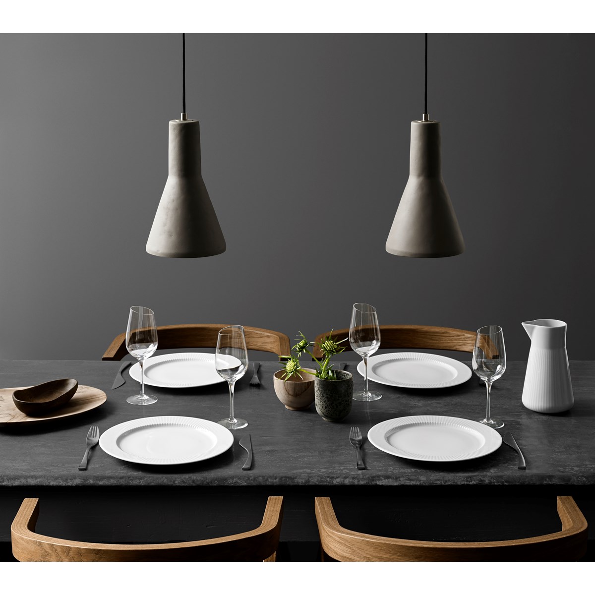 Eva Trio Legio Nova Tallrik flat 28 cm Vit