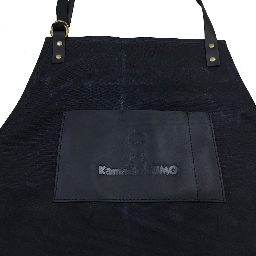 Förkläde Vaxad Bomull Svart