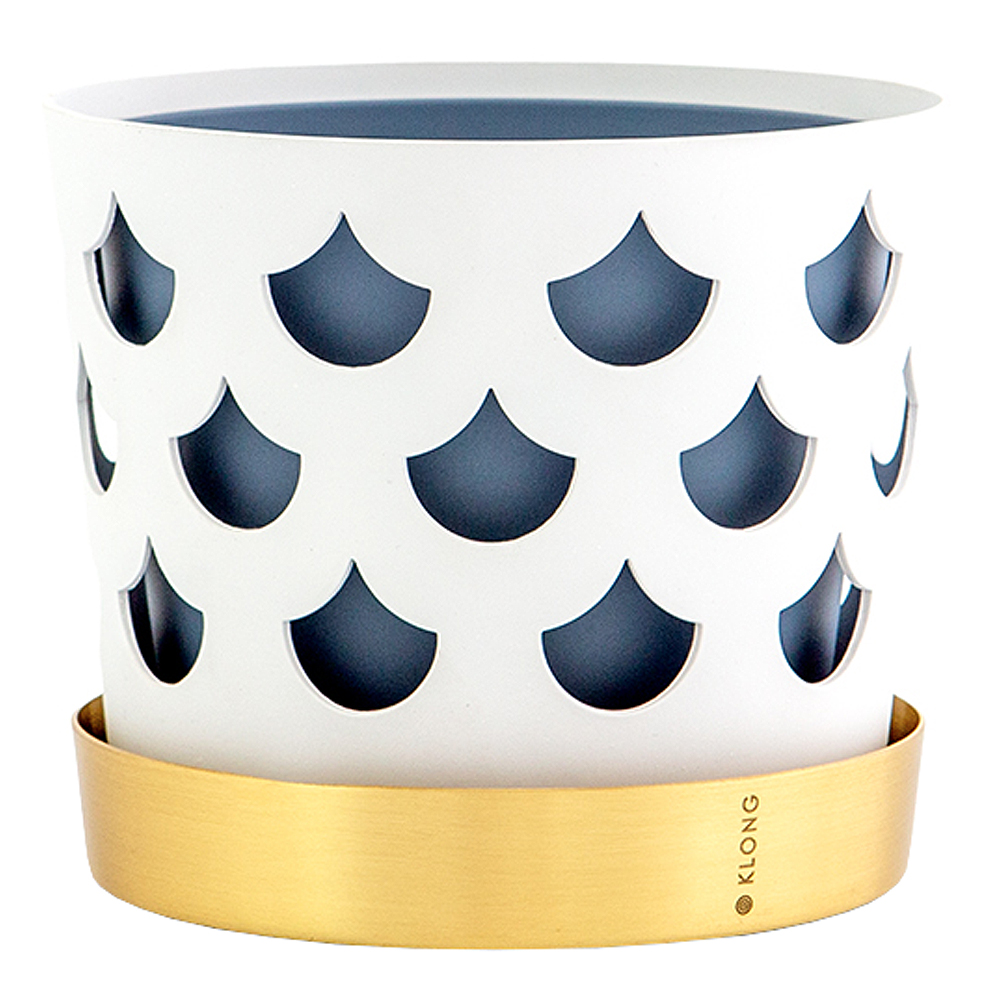 Trio Kruka Drop 12 cm Vit