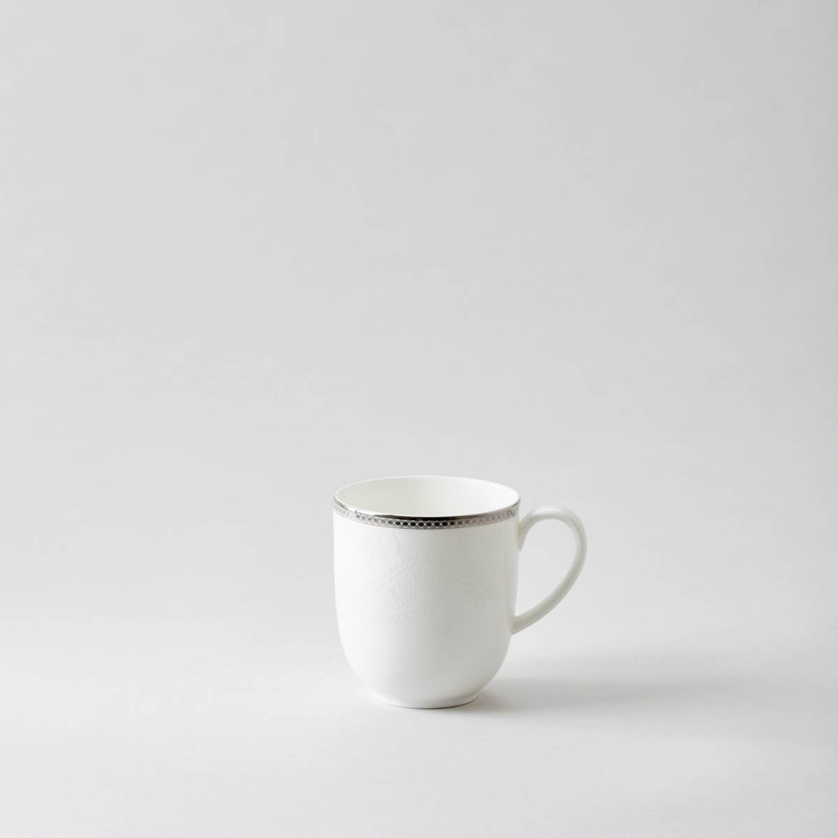 Silver Paisley Mugg 38 cl Vit