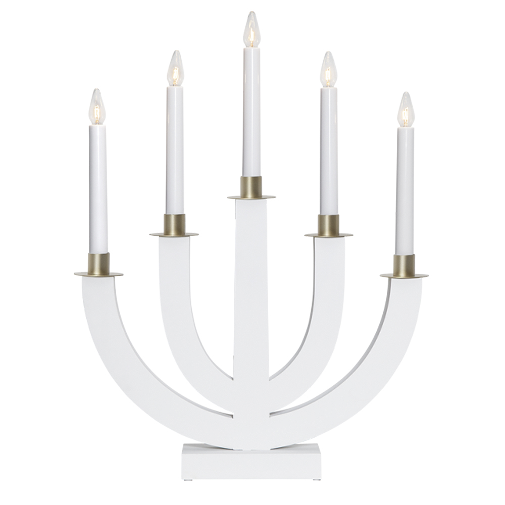 Eli Adventsljusstake 47 cm Vit