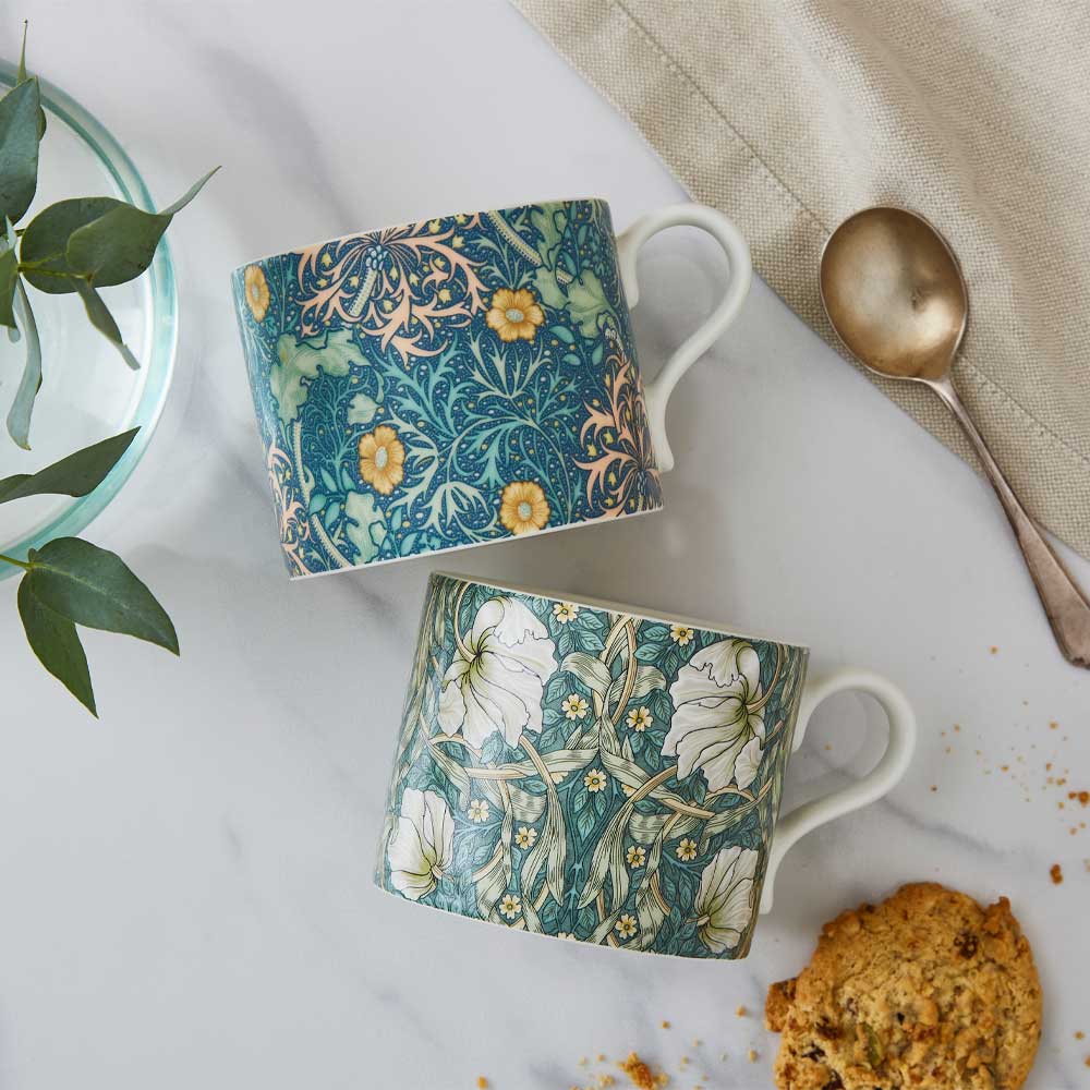 Pure Morris Mugg 2-pack Seaweed & Pimpernel