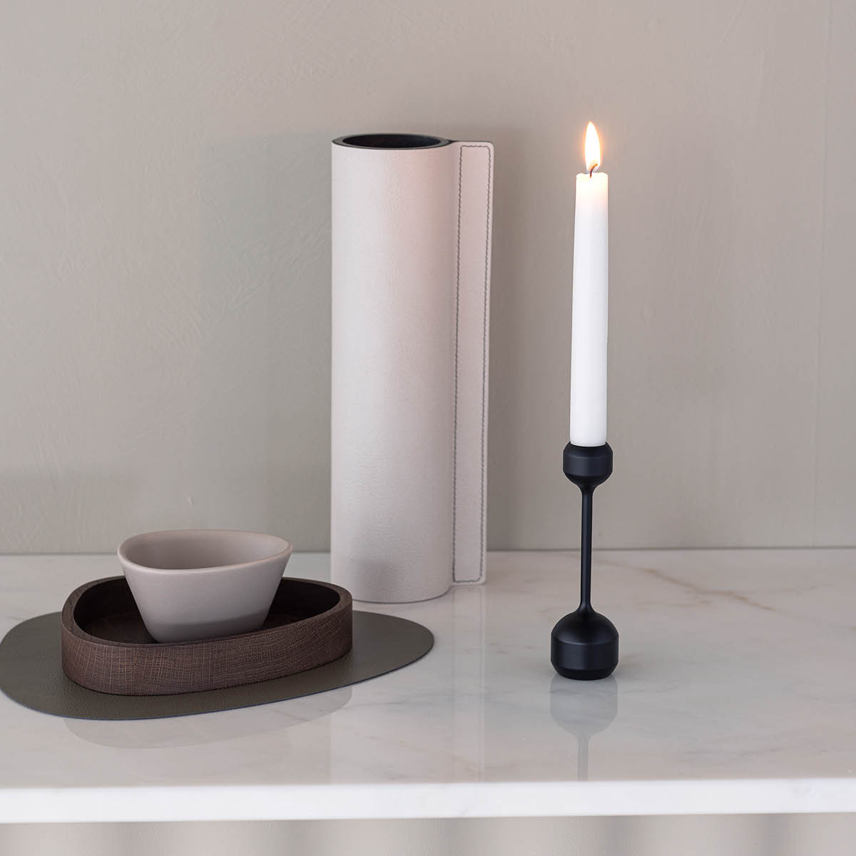 Silhouette Candleholder Silhouette 145 Candle Holder Svart