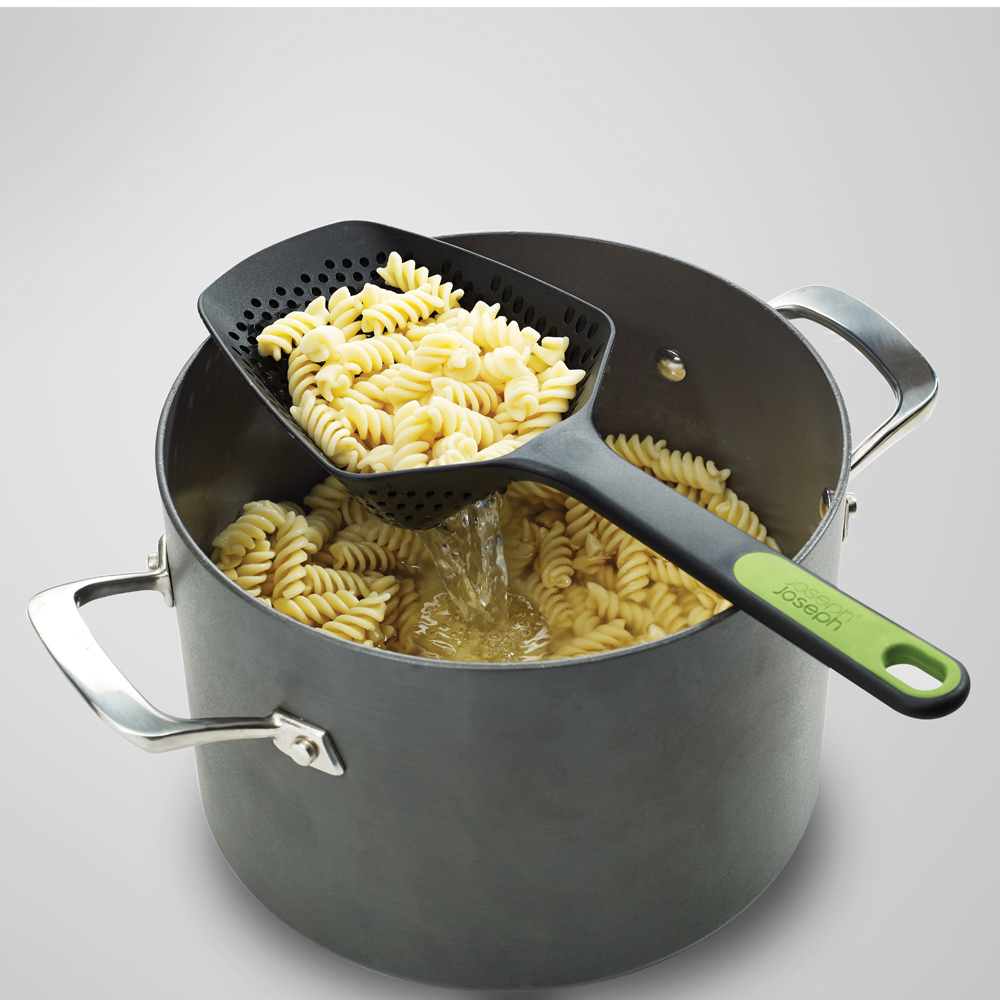 Scoop Plus Pastaslev 34 cm Gr&aring;/Gr&ouml;n