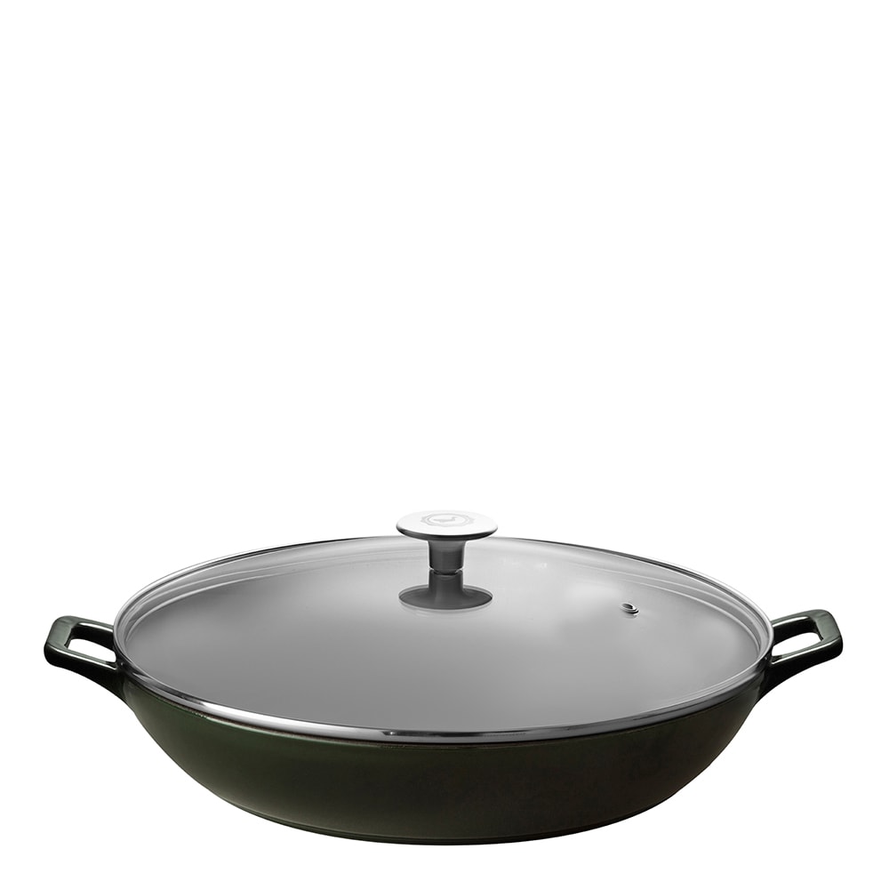 Stenfors Buffetgryta med glaslock 3 L Grön