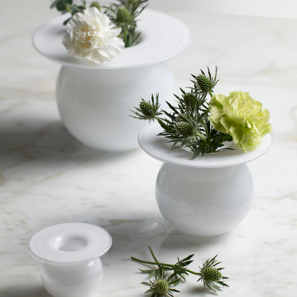 Boblen Vas 16 cm Vit