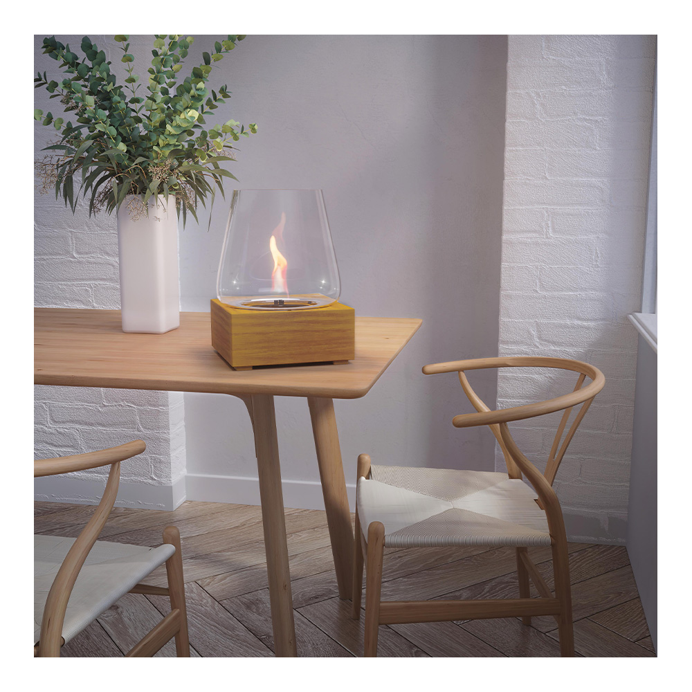 Poppy Lykta 24 cm Trä