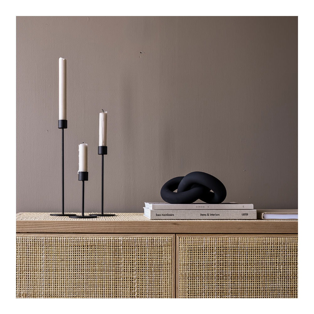 Candlestick Ljusstake 21 cm Svart