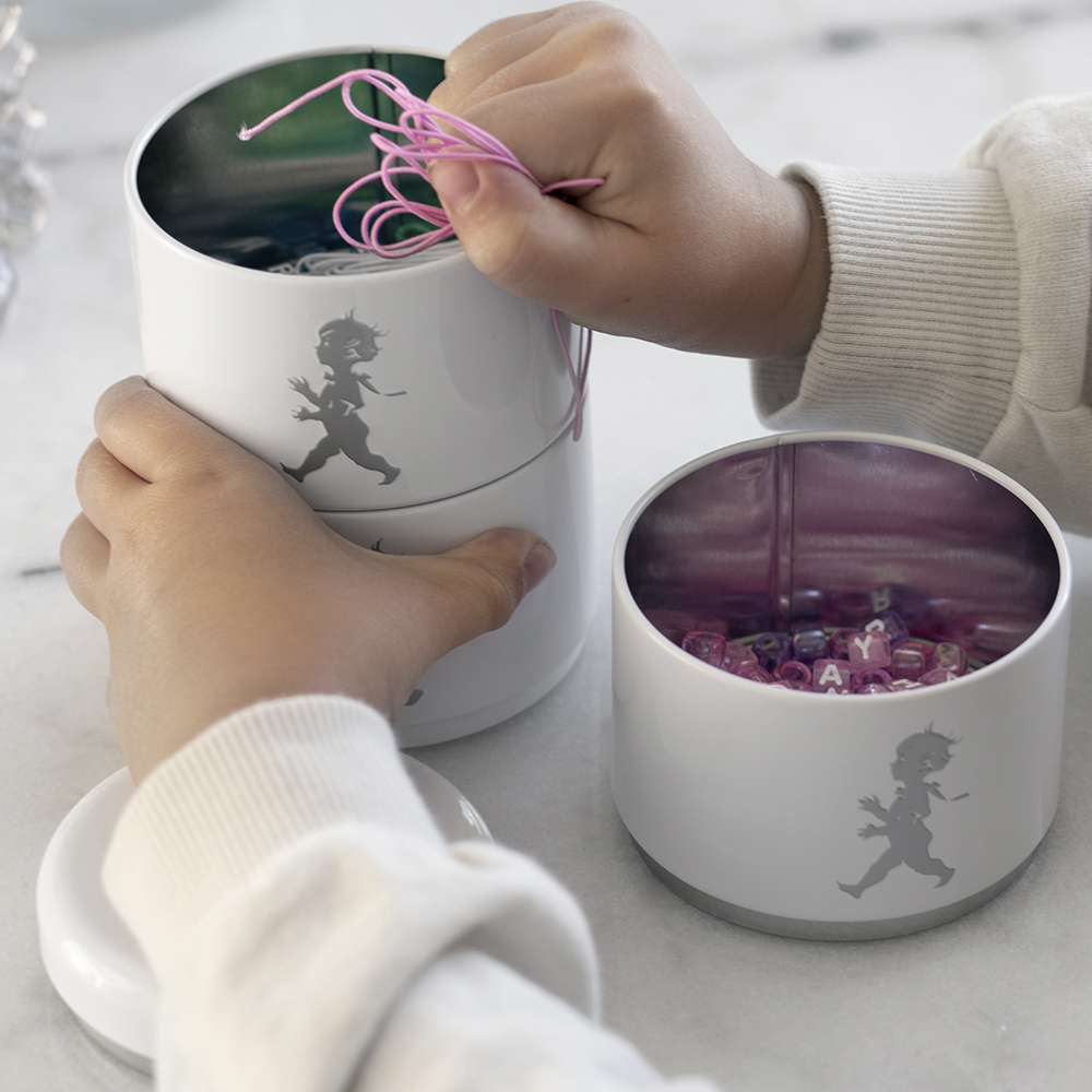 Tredelad Förvaringsburk Vit