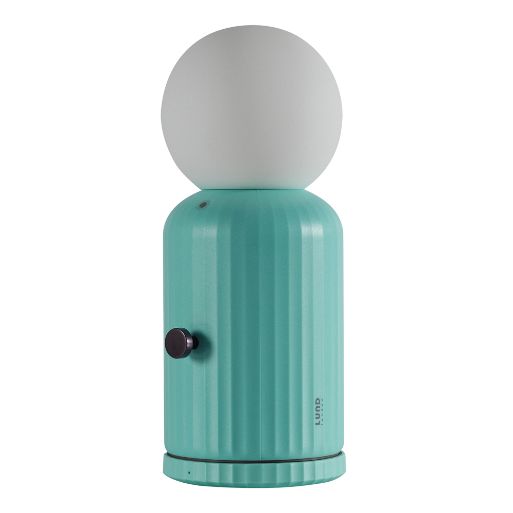 Skittle Lampa med Laddare Mint