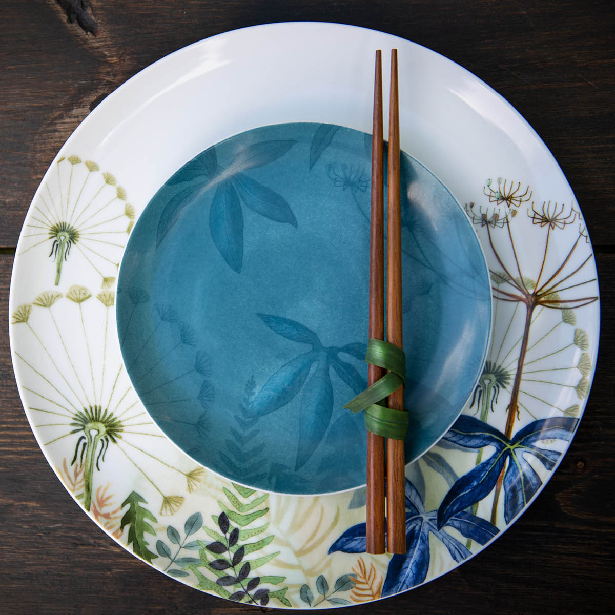 Florytale Tallrik 17 cm Blå