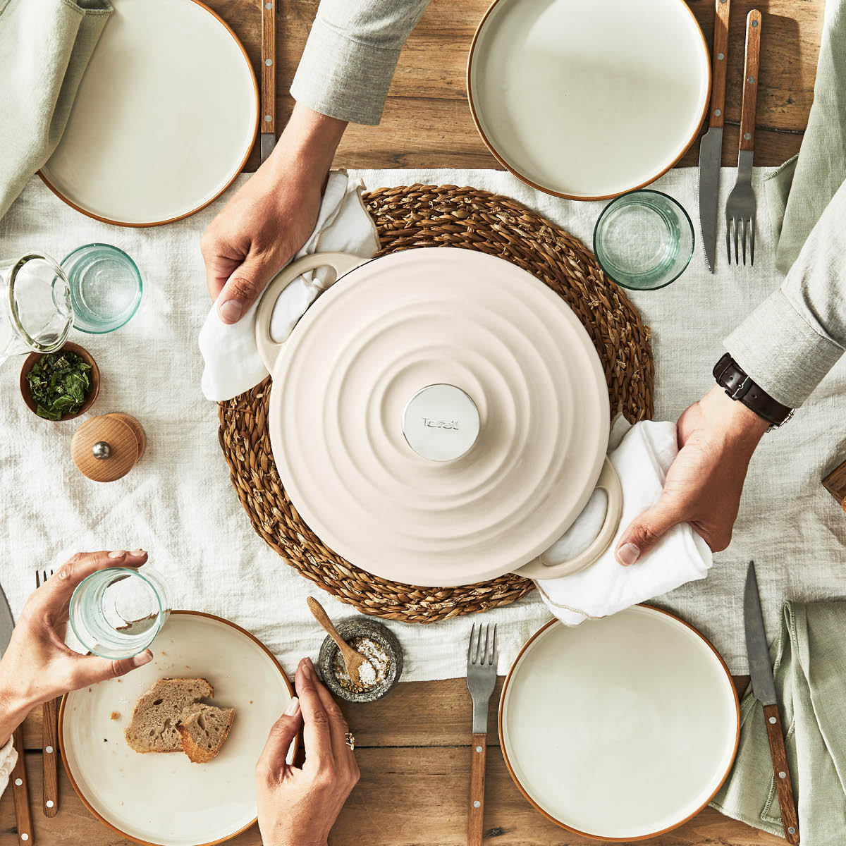 Lov Gjutjärnsgryta 5 L Beige