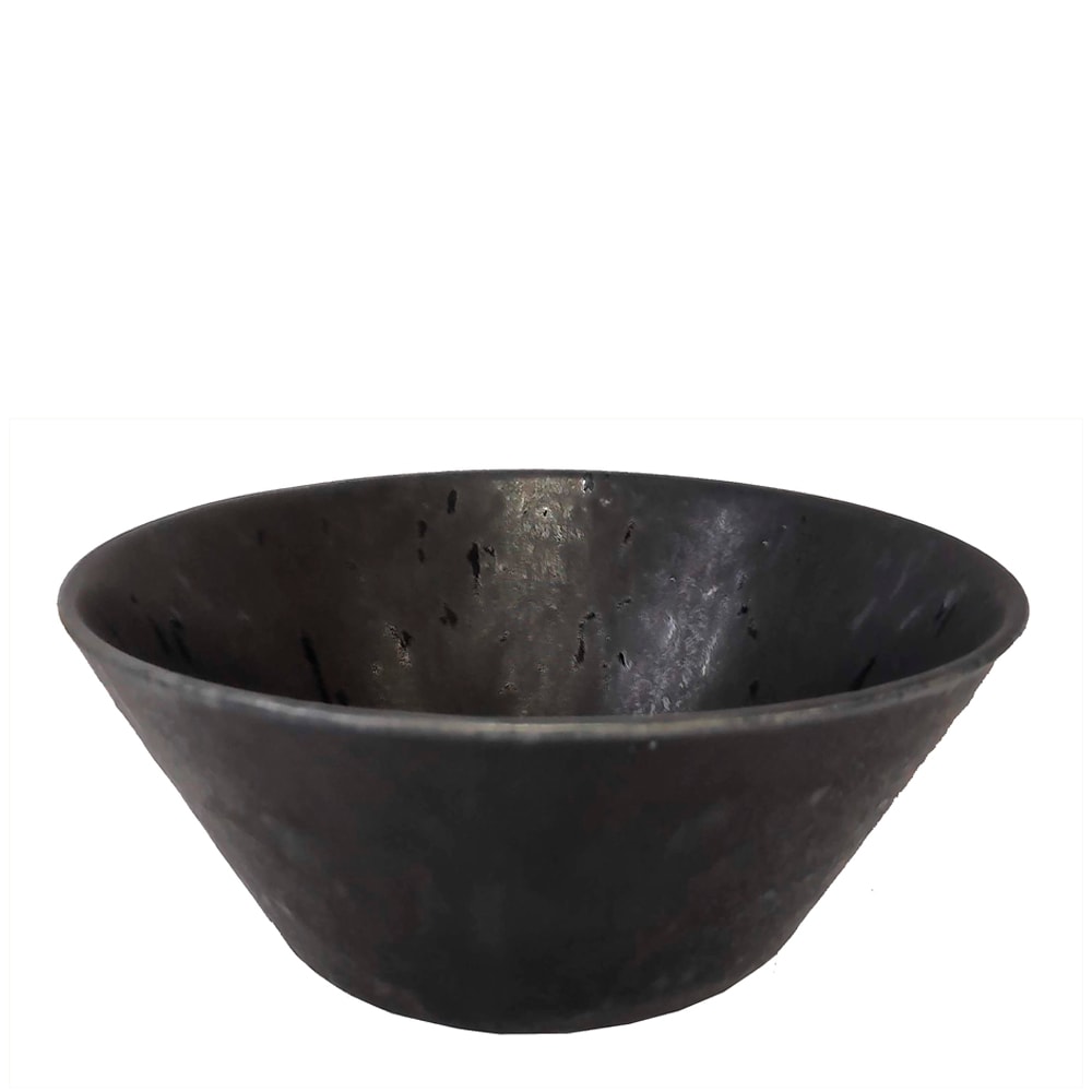 Black Satin Skål 0,6 l Svart