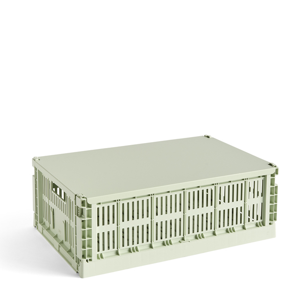 HAY Colour Crate Lock till förvaringslåda Large Mint