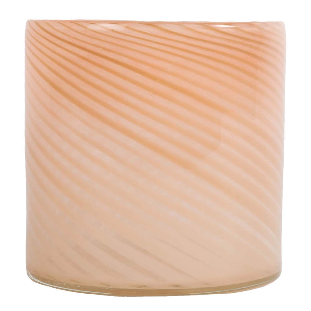Calore Ljuslykta 10x10 cm Rosa/Beige